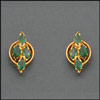 Gold Tops studded with Emerald - AB1310B - Click here to View more details about this Product